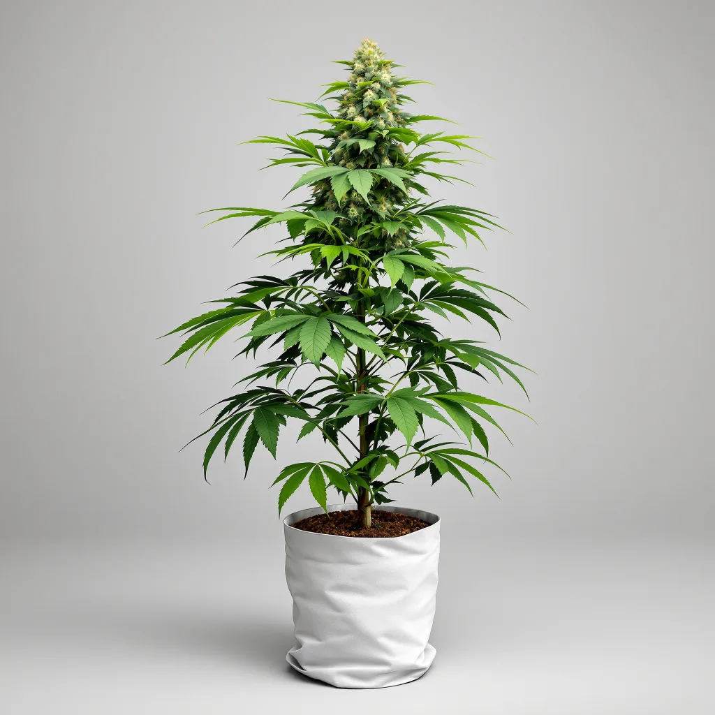 Flowerbomb Kush Cannabisblüte Nahaufnahme mit dichte violett getönte Kelche