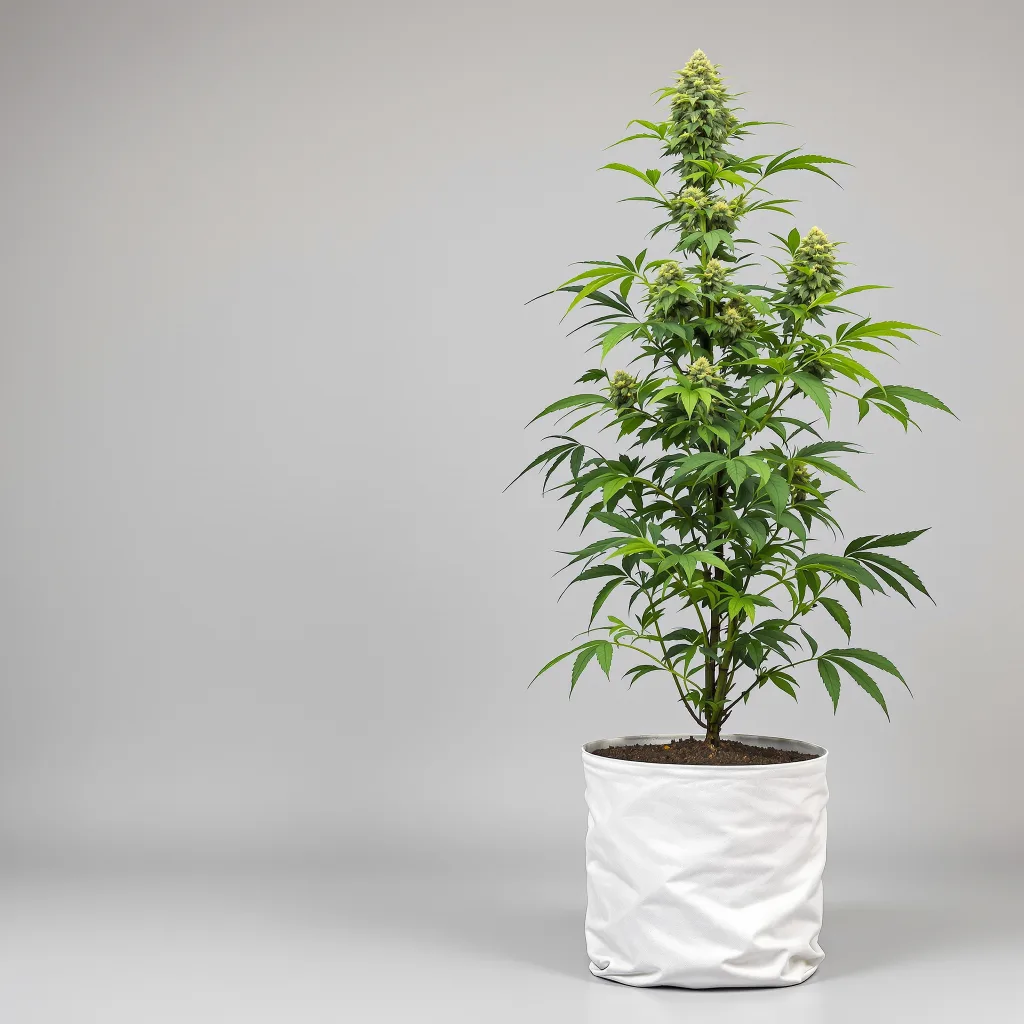 Four Star General Cannabisblüte Nahaufnahme mit dichte waldgrüne Nugs