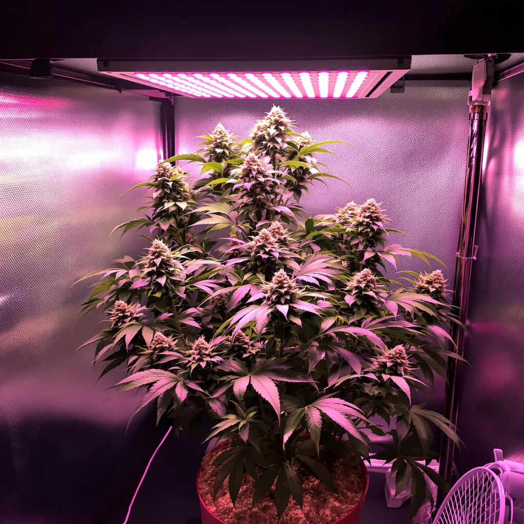 Fresh Cookies 73% Indica / 27% Sativa — Blüte mit sichtbaren Trichomen