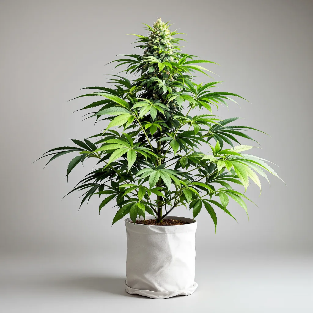 Fruit Cannabisblüte Nahaufnahme mit dichte violett getönte Kelche