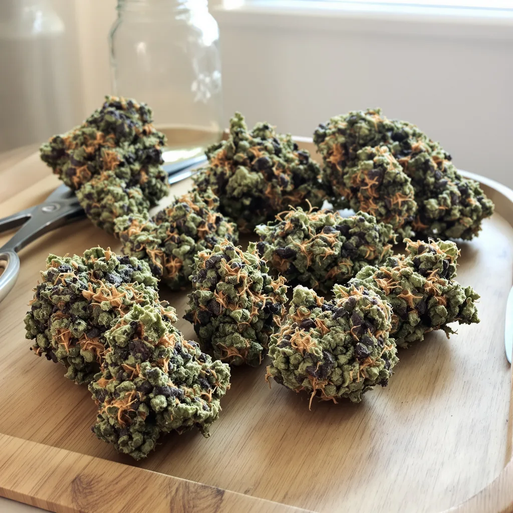 Fruit 78% Indica / 22% Sativa — Blüte mit sichtbaren Trichomen
