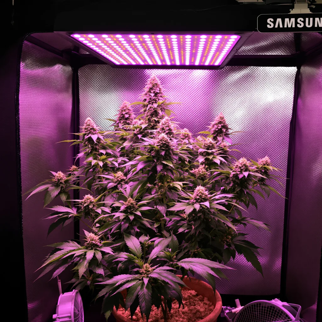 Fruit 78% Indica / 22% Sativa — Blüte mit sichtbaren Trichomen