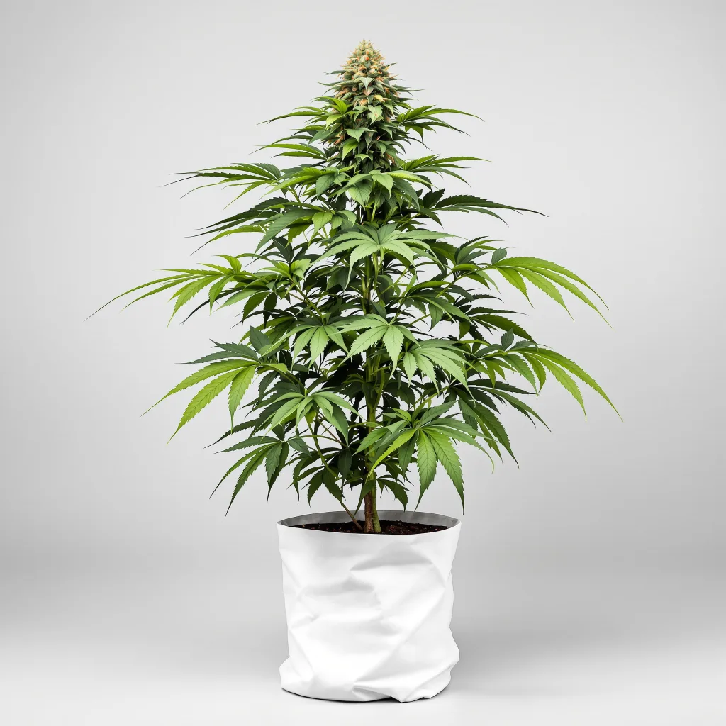 Fruitylicious Cannabisblüte Nahaufnahme mit dichte violett getönte Kelche