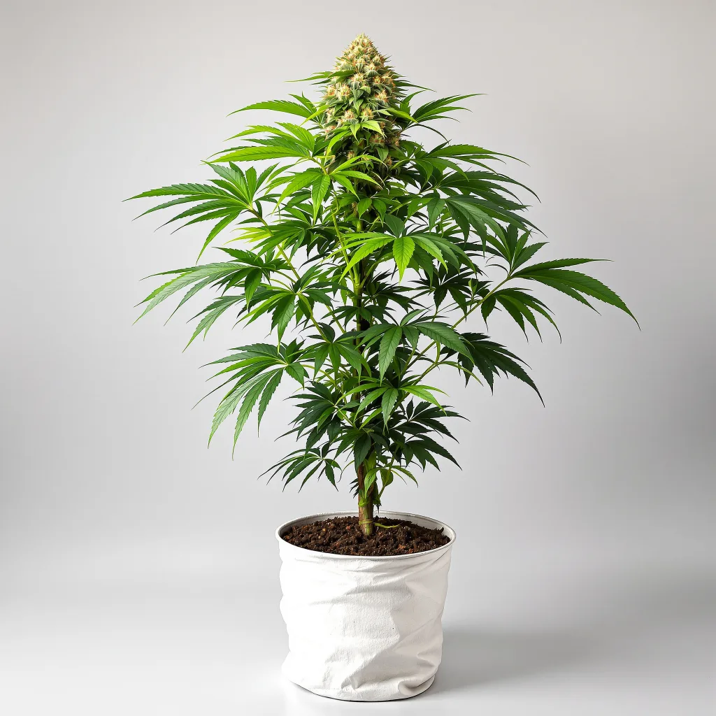G13 Widow Cannabisblüte Nahaufnahme mit dichte violett getönte Kelche
