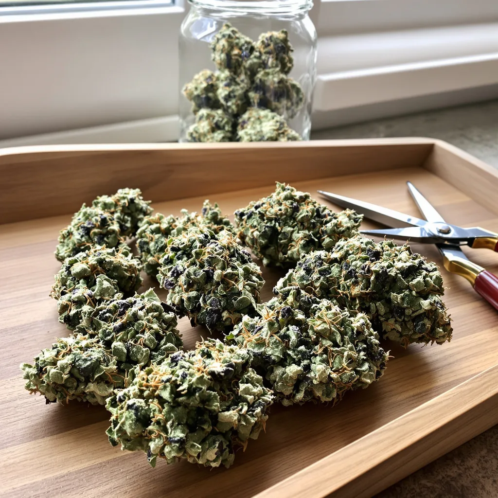 Game Changer 60% Indica / 40% Sativa — Blüte mit sichtbaren Trichomen