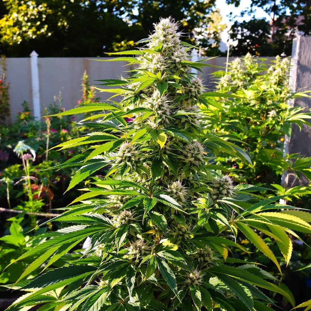 Game Changer 60% Indica / 40% Sativa — Blüte mit sichtbaren Trichomen