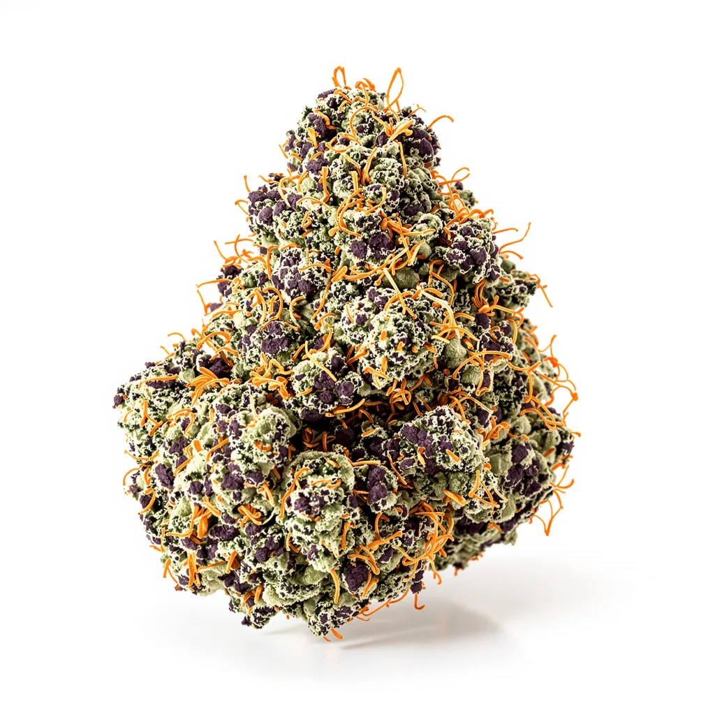 Gator Breath 88% Indica / 12% Sativa — Blüte mit sichtbaren Trichomen