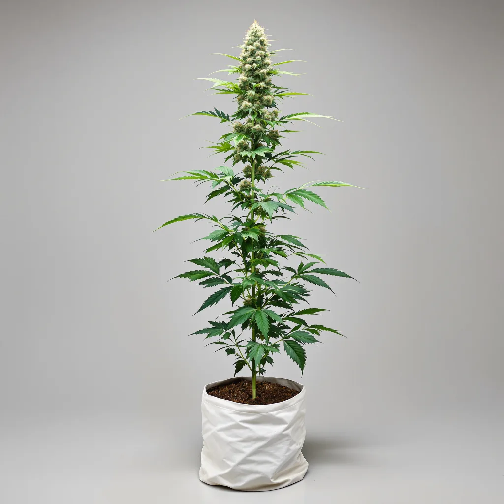 Glass Slipper Cannabisblüte Nahaufnahme mit offene Blütenstruktur mit orangen Pistillen