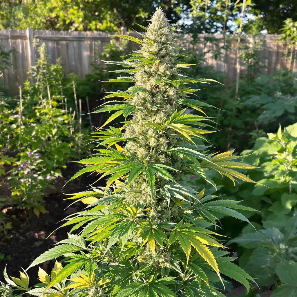 Gobbstopper 35% Indica / 65% Sativa — Blüte mit sichtbaren Trichomen