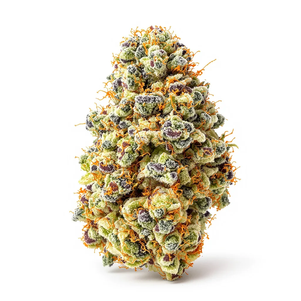 Gobbstopper 35% Indica / 65% Sativa — Blüte mit sichtbaren Trichomen