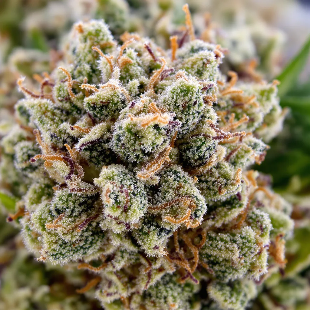 God's Green Crack Cannabispflanze in der Blütephase — 60-100 cm automatisch blühend