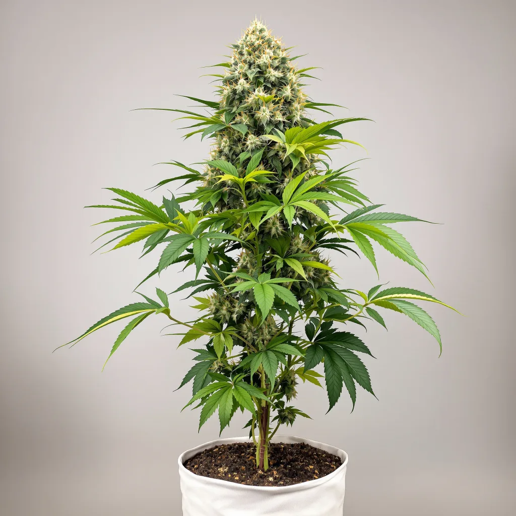 Godzilla Cannabisblüte Nahaufnahme mit dichte violett getönte Kelche