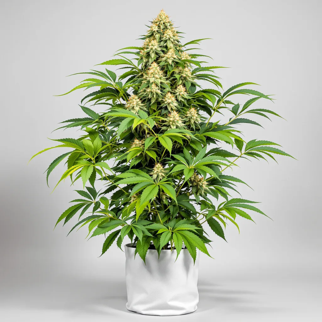Goji OG Haze Cannabisblüte Nahaufnahme mit dichte violett getönte Kelche
