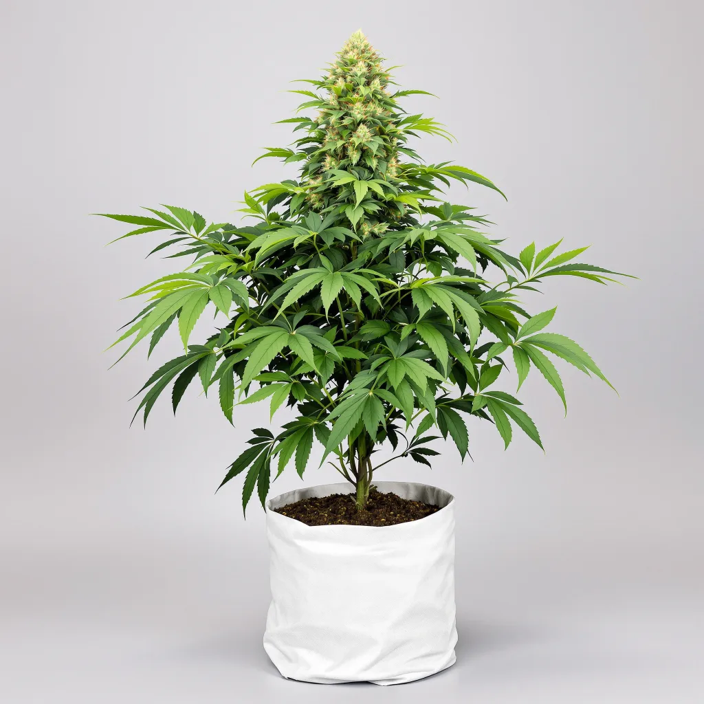 Gold Leaf Cannabisblüte Nahaufnahme mit dichte violett getönte Kelche
