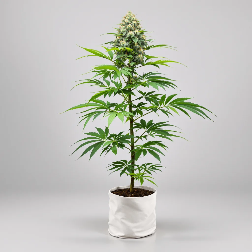 Goo Cannabisblüte Nahaufnahme mit dichte violett getönte Kelche