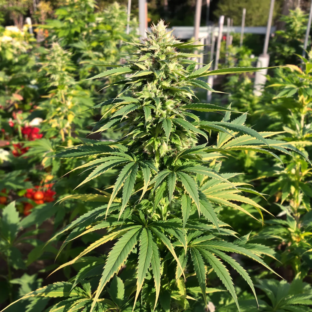 Gorilla Cookies 88% Indica / 12% Sativa — Blüte mit sichtbaren Trichomen