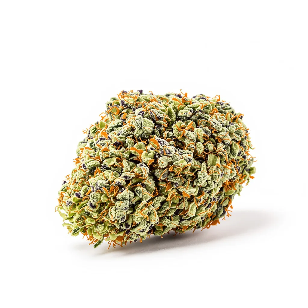 Gorilla Glue #4 60% Indica / 50% Sativa — Blüte mit sichtbaren Trichomen
