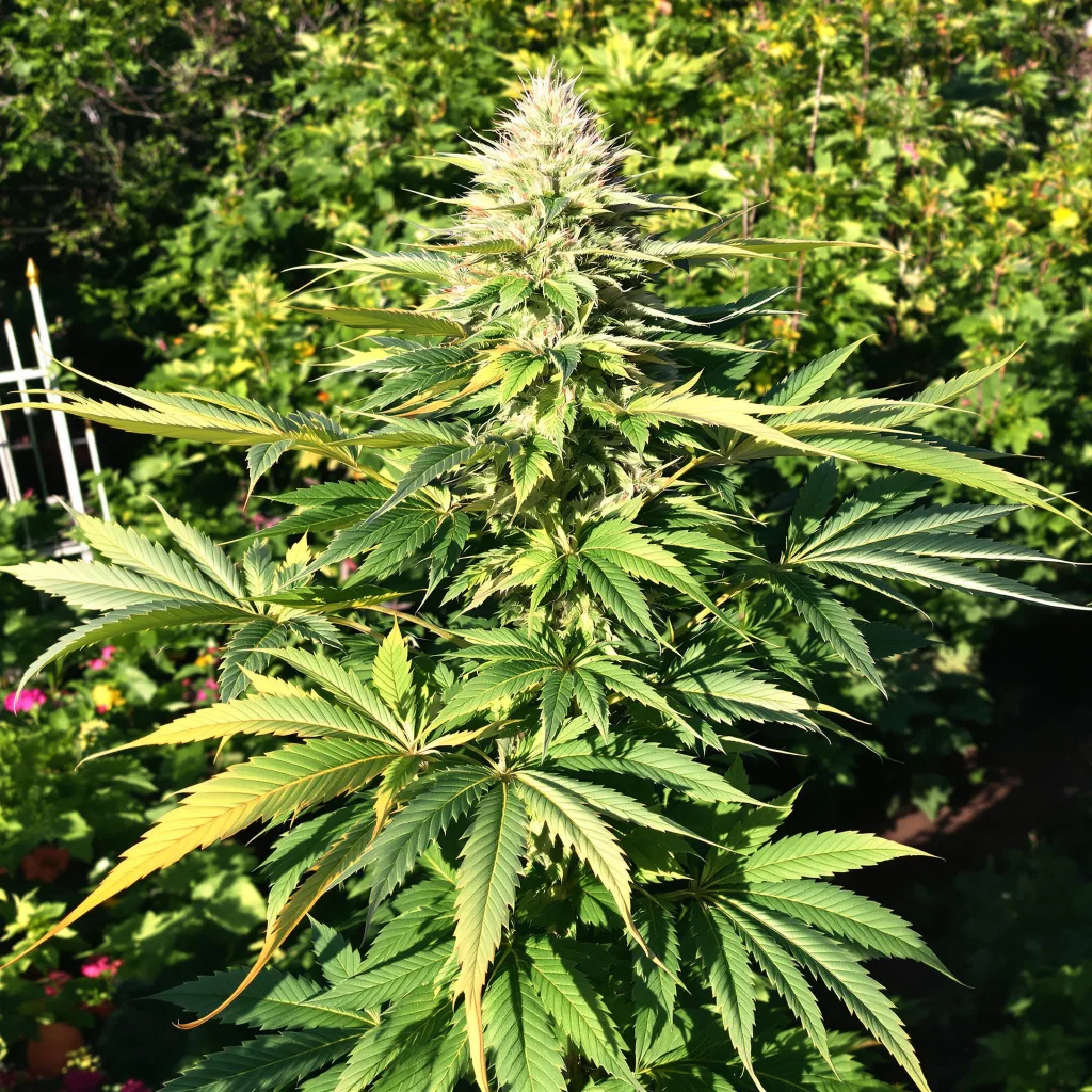Granddaddy Purple 80% Indica / 20% Sativa — Blüte mit sichtbaren Trichomen