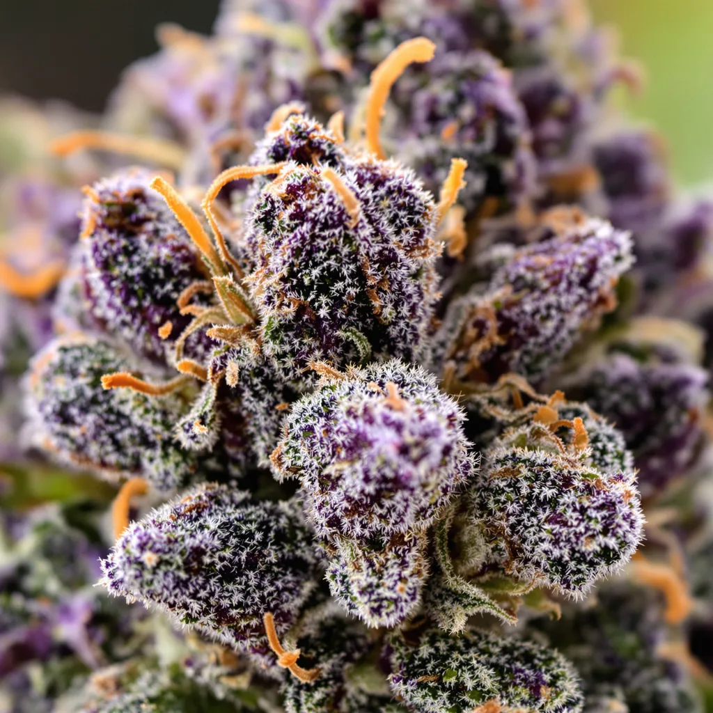 Grandmommy Purple Cannabispflanze in der Blütephase — 90-130 cm feminisiert