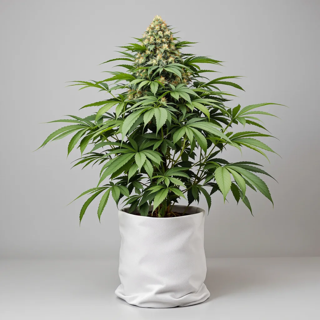 Grape Ape Cannabisblüte Nahaufnahme mit dichte violett getönte Kelche