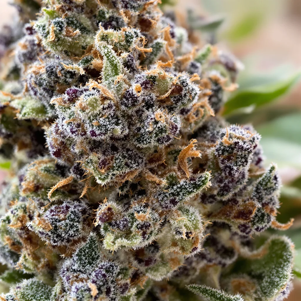 Grape Skunk Cannabispflanze in der Blütephase — 60-100 cm automatisch blühend