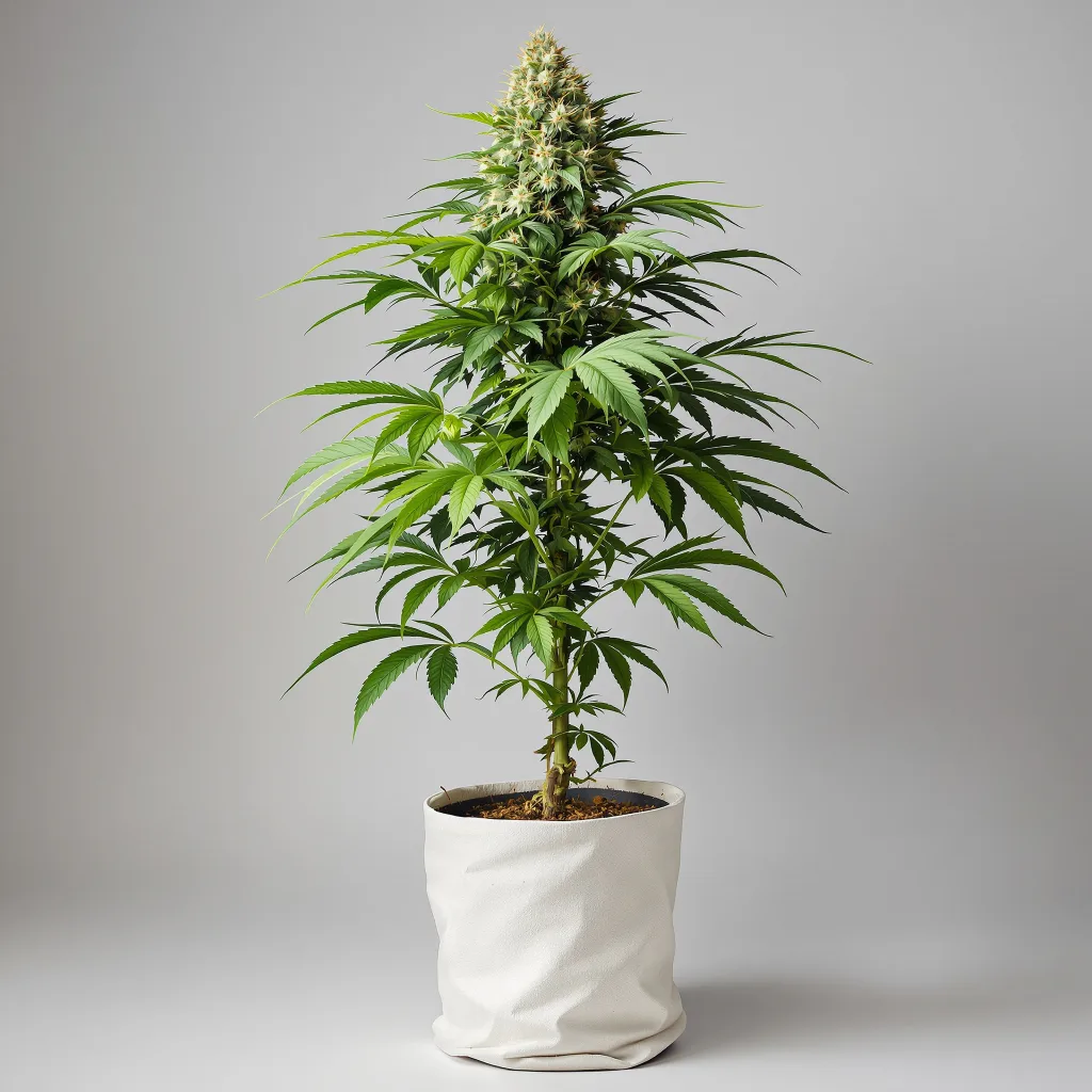Grape Stomper Cannabisblüte Nahaufnahme mit dichte violett getönte Kelche