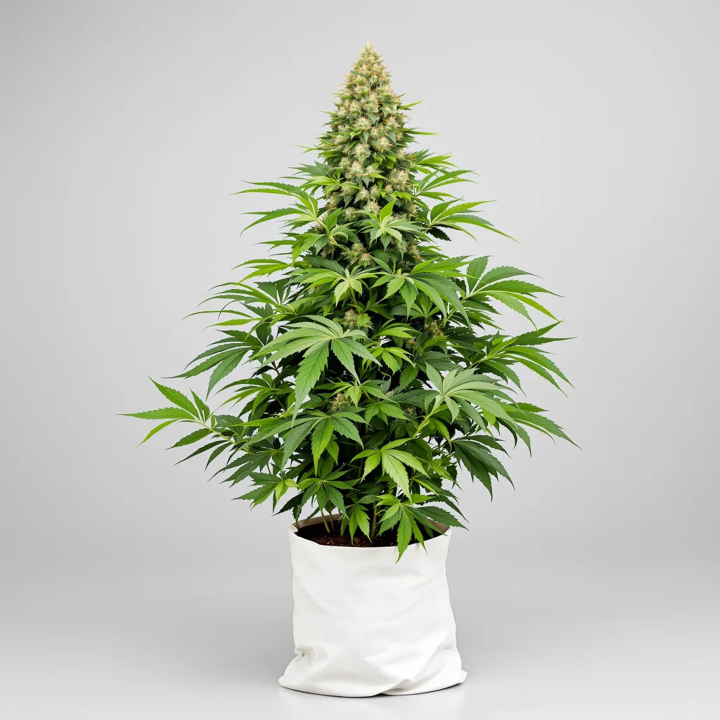Great White Shark Cannabisblüte Nahaufnahme mit dichte violett getönte Kelche