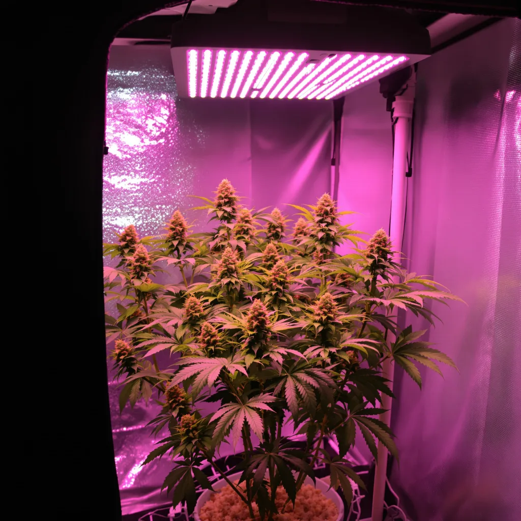 Green Love Potion 76% Indica / 24% Sativa — Blüte mit sichtbaren Trichomen