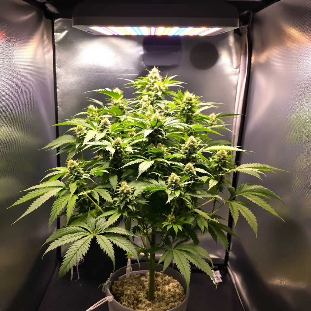 Green Ribbon 78% Indica / 22% Sativa — Blüte mit sichtbaren Trichomen