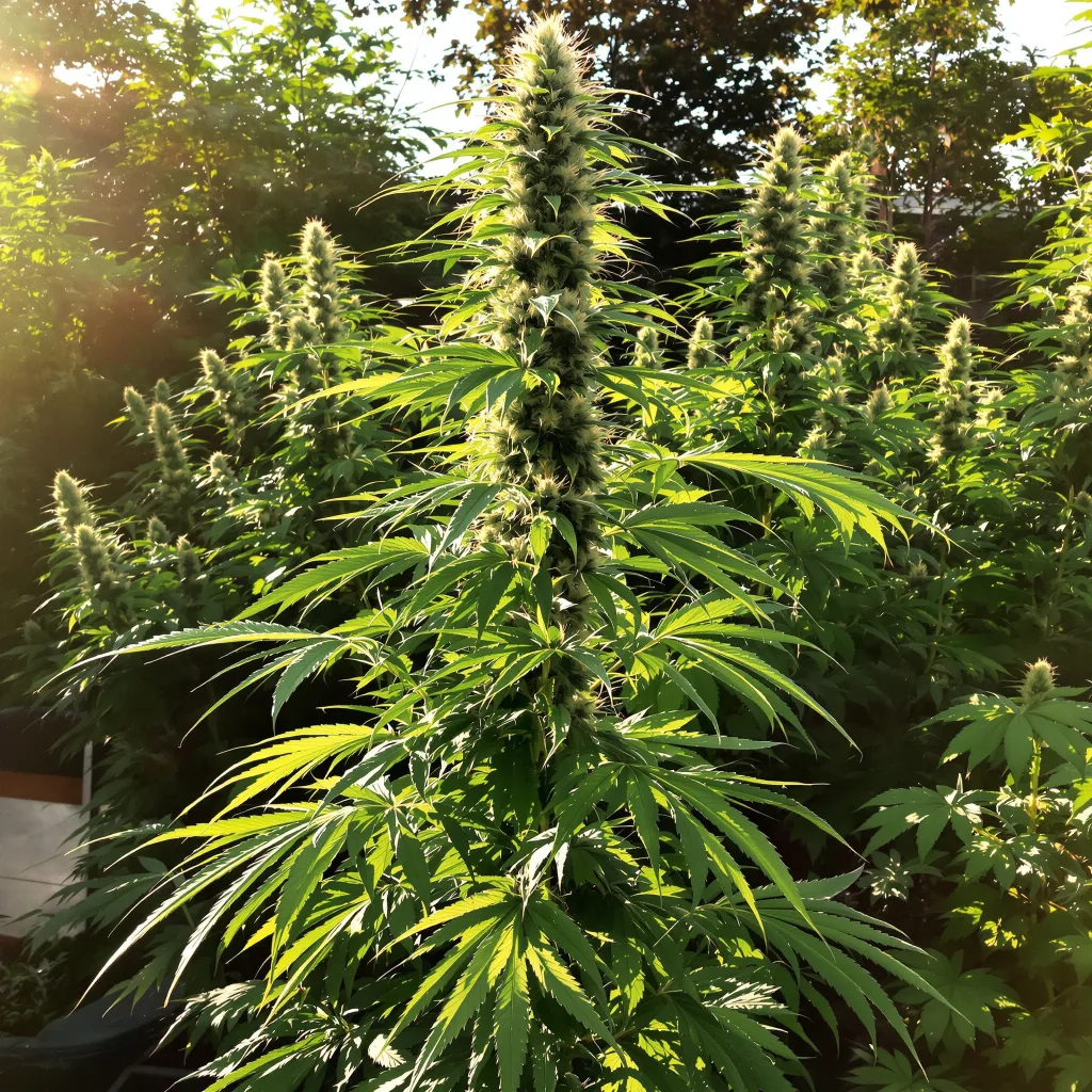 Grilled Cheese 22% Indica / 78% Sativa — Blüte mit sichtbaren Trichomen