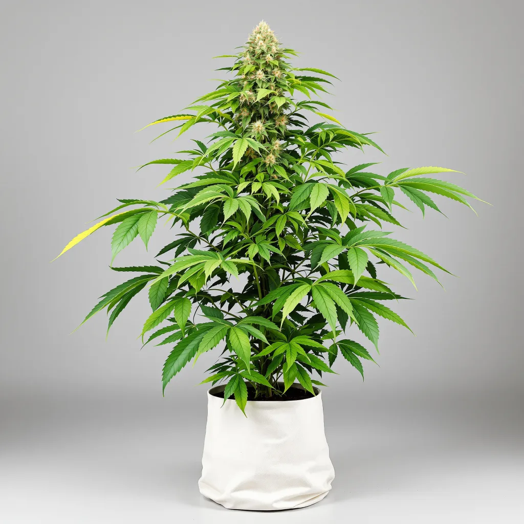 Guard Dawg Cannabisblüte Nahaufnahme mit dichte violett getönte Kelche
