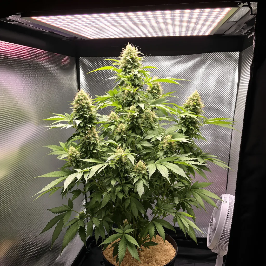 Harle-Tsu CBD 47% Indica / 53% Sativa — Blüte mit sichtbaren Trichomen