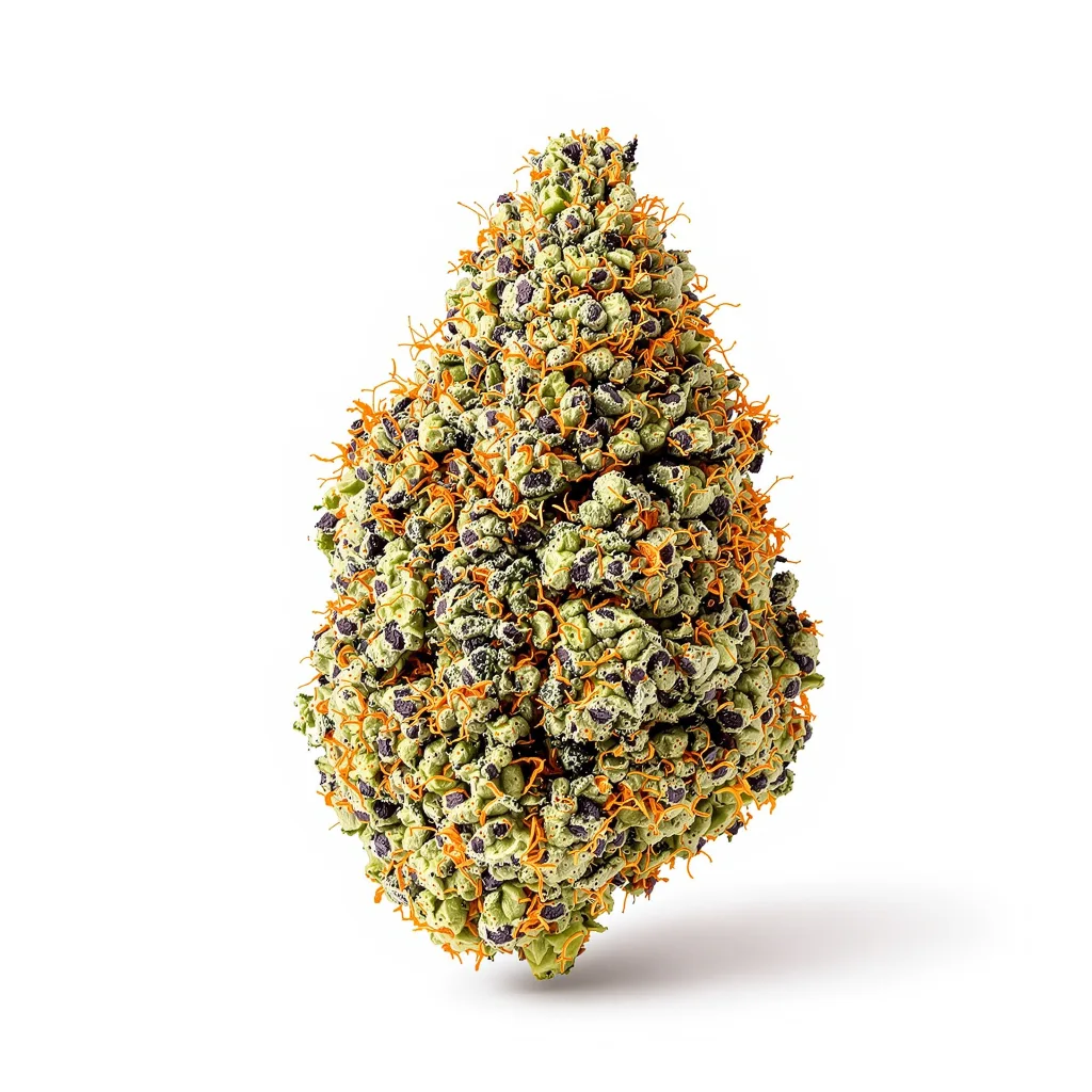 Hash Plant 80% Indica / 20% Sativa — Blüte mit sichtbaren Trichomen