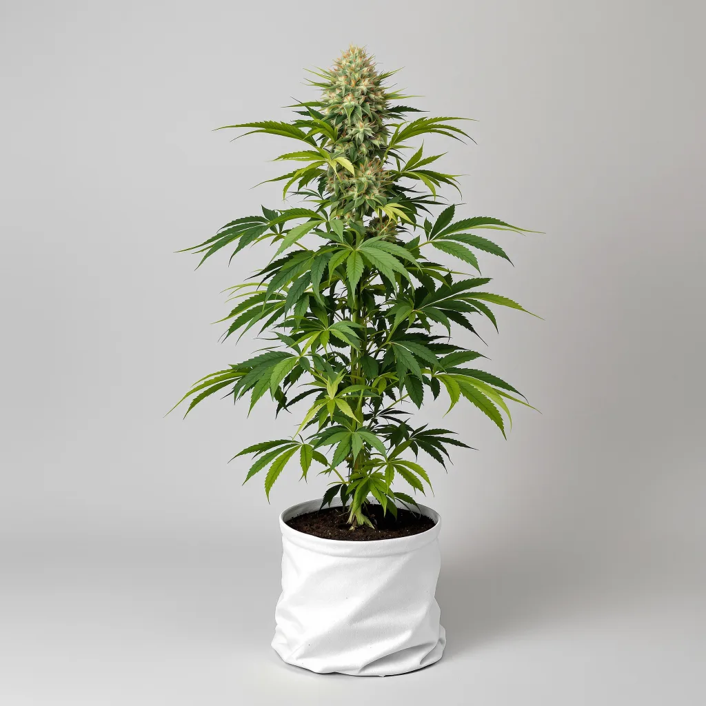 Hashbar OG Cannabisblüte Nahaufnahme mit dichte violett getönte Kelche