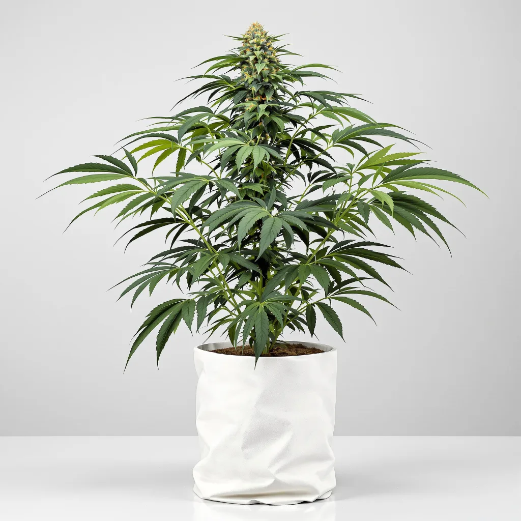 Hashberry Cannabisblüte Nahaufnahme mit dichte violett getönte Kelche