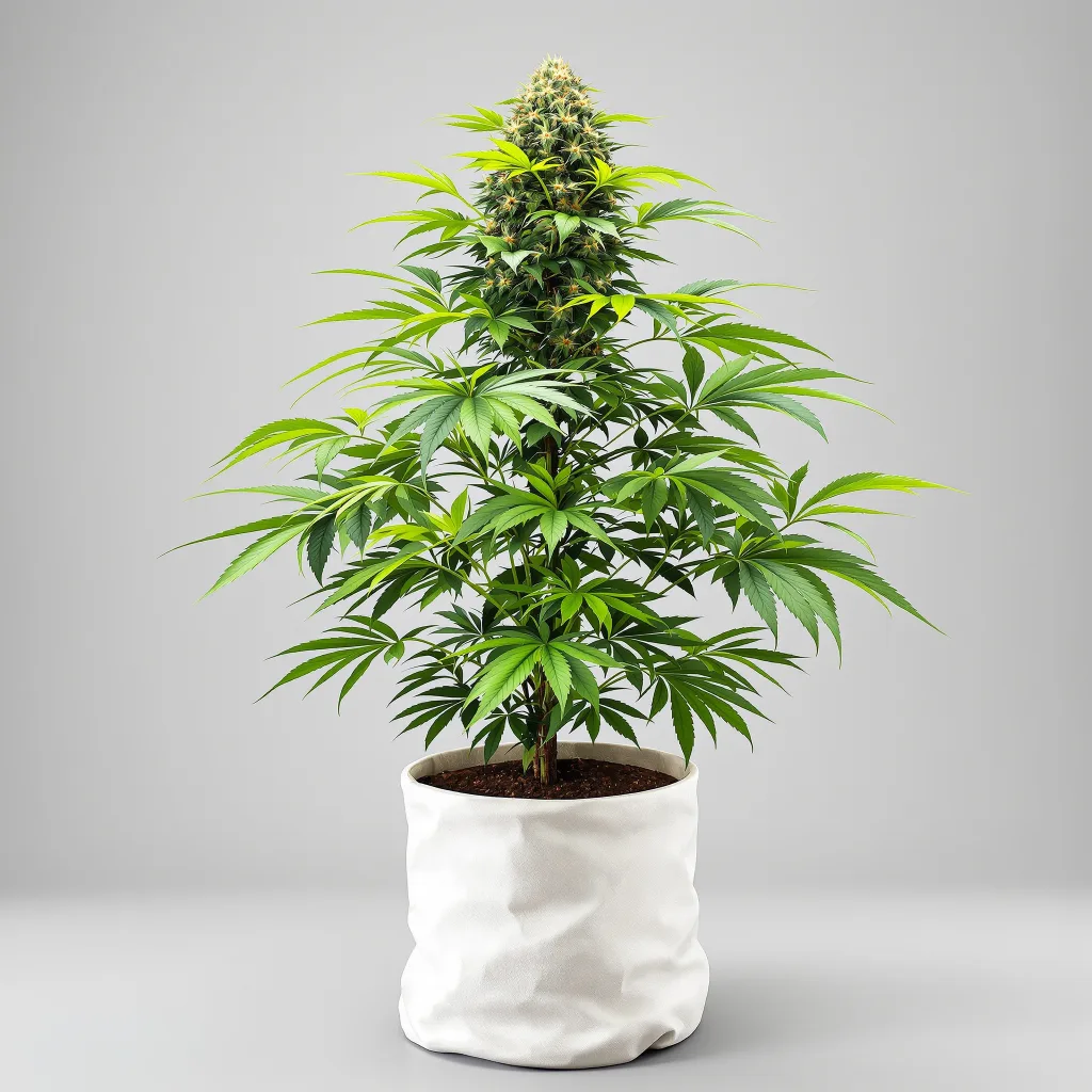 Haze XL Cannabisblüte Nahaufnahme mit dichte violett getönte Kelche