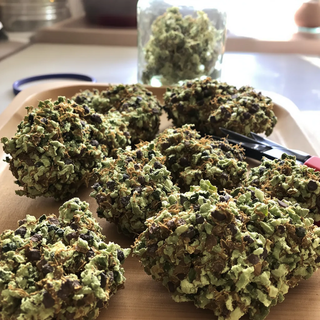 Haze XL 67% Indica / 33% Sativa — Blüte mit sichtbaren Trichomen