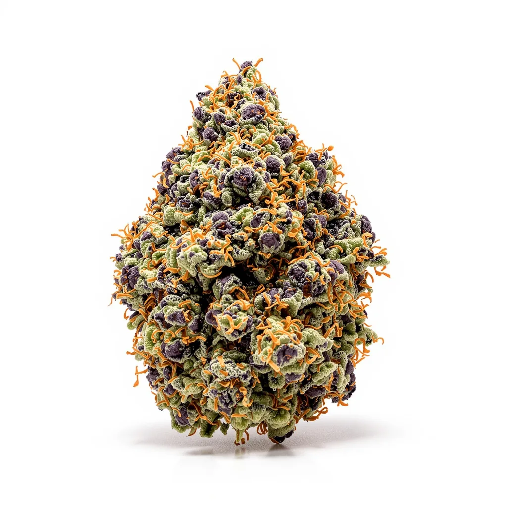 Hells OG Haze 87% Indica / 13% Sativa — Blüte mit sichtbaren Trichomen