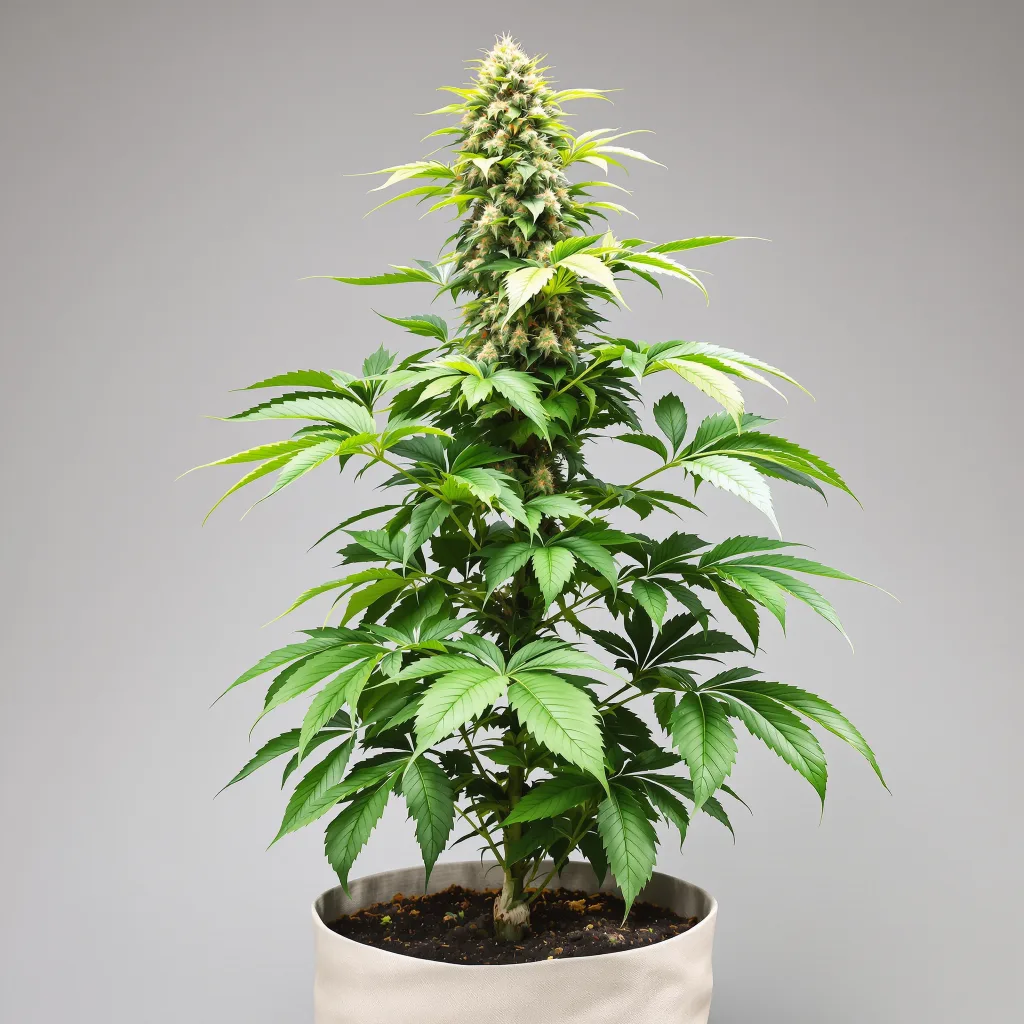 Herijuana Cannabisblüte Nahaufnahme mit dichte violett getönte Kelche