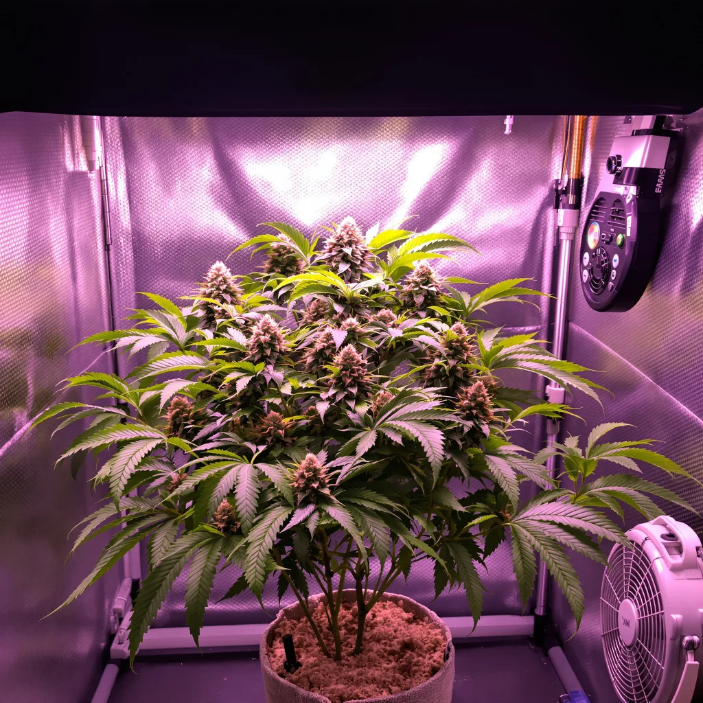 High Resin Strains Mixpack 68% Indica / 32% Sativa — Blüte mit sichtbaren Trichomen