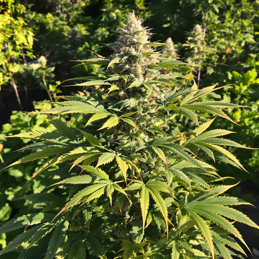 High Resin Strains Mixpack 68% Indica / 32% Sativa — Blüte mit sichtbaren Trichomen
