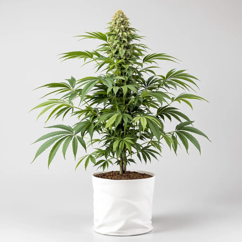 Hindu Skunk Cannabisblüte Nahaufnahme mit dichte violett getönte Kelche