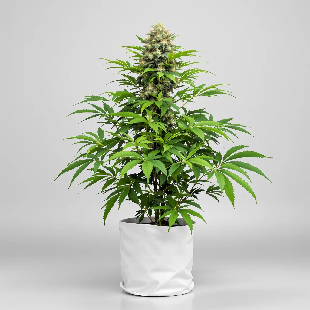 Humboldt Headband Cannabisblüte Nahaufnahme mit dichte violett getönte Kelche