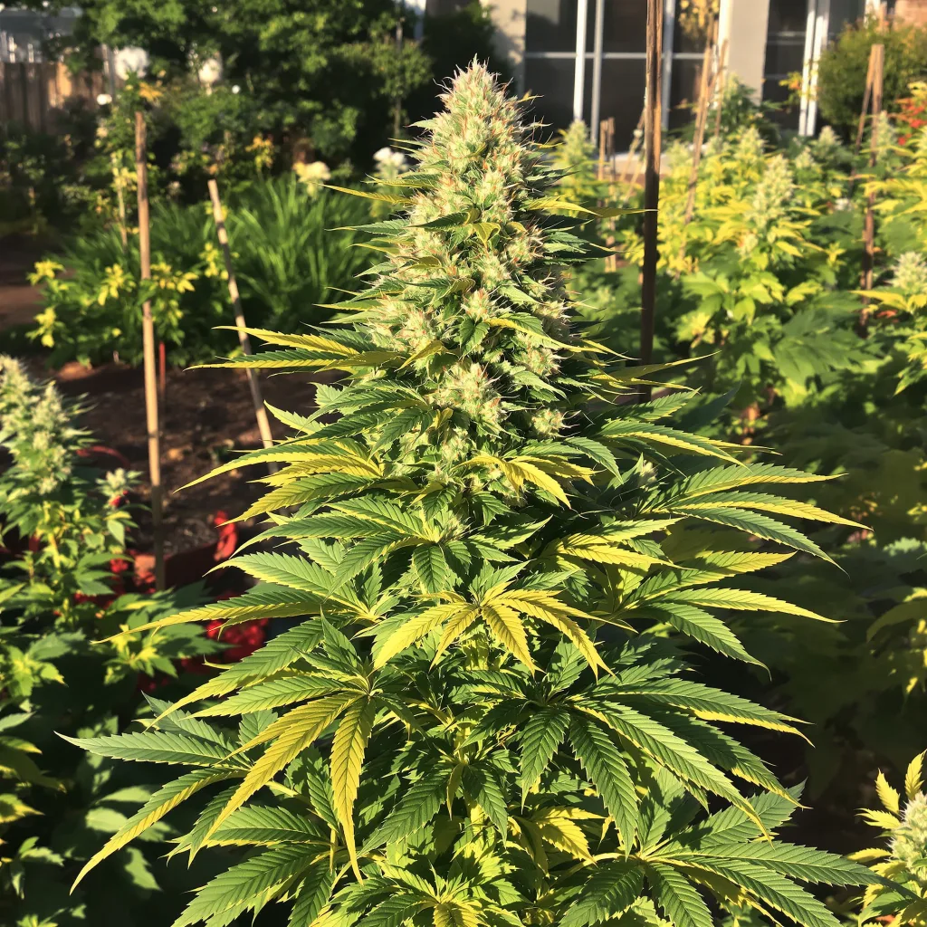 Humboldt Headband 88% Indica / 12% Sativa — Blüte mit sichtbaren Trichomen