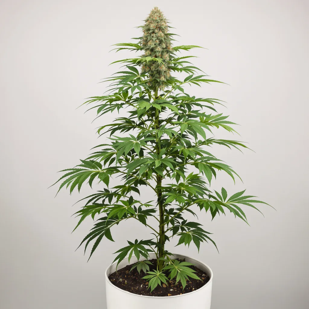 Ice Cream Cannabisblüte Nahaufnahme mit dichte waldgrüne Nugs