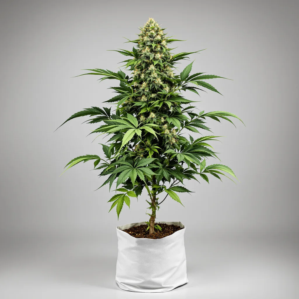 Ice Cannabisblüte Nahaufnahme mit dichte violett getönte Kelche