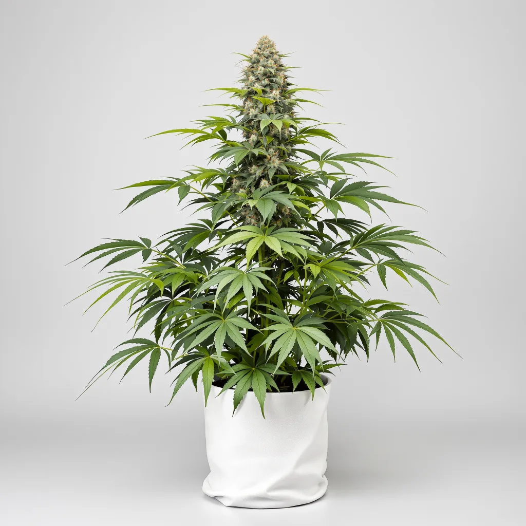 Illuminati OG Cannabisblüte Nahaufnahme mit dichte violett getönte Kelche