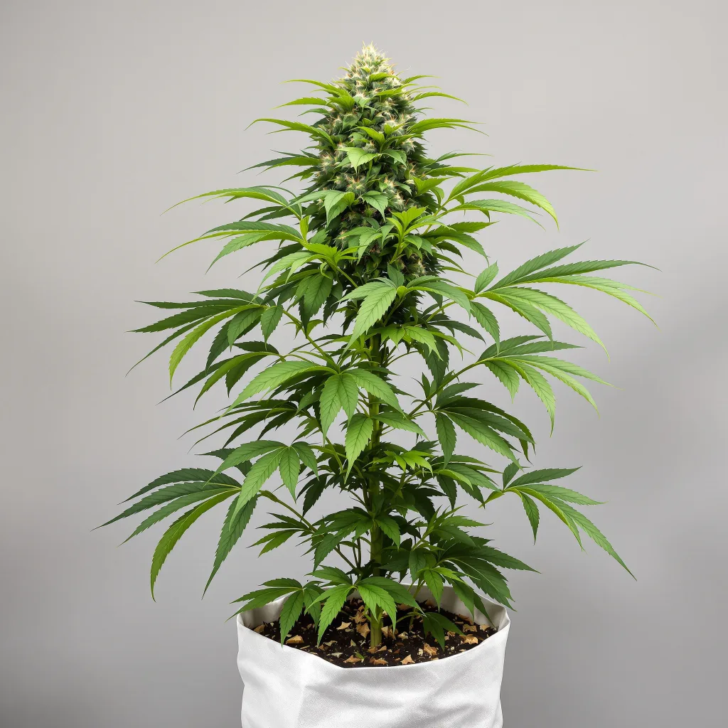 Ingrid Cannabisblüte Nahaufnahme mit dichte violett getönte Kelche