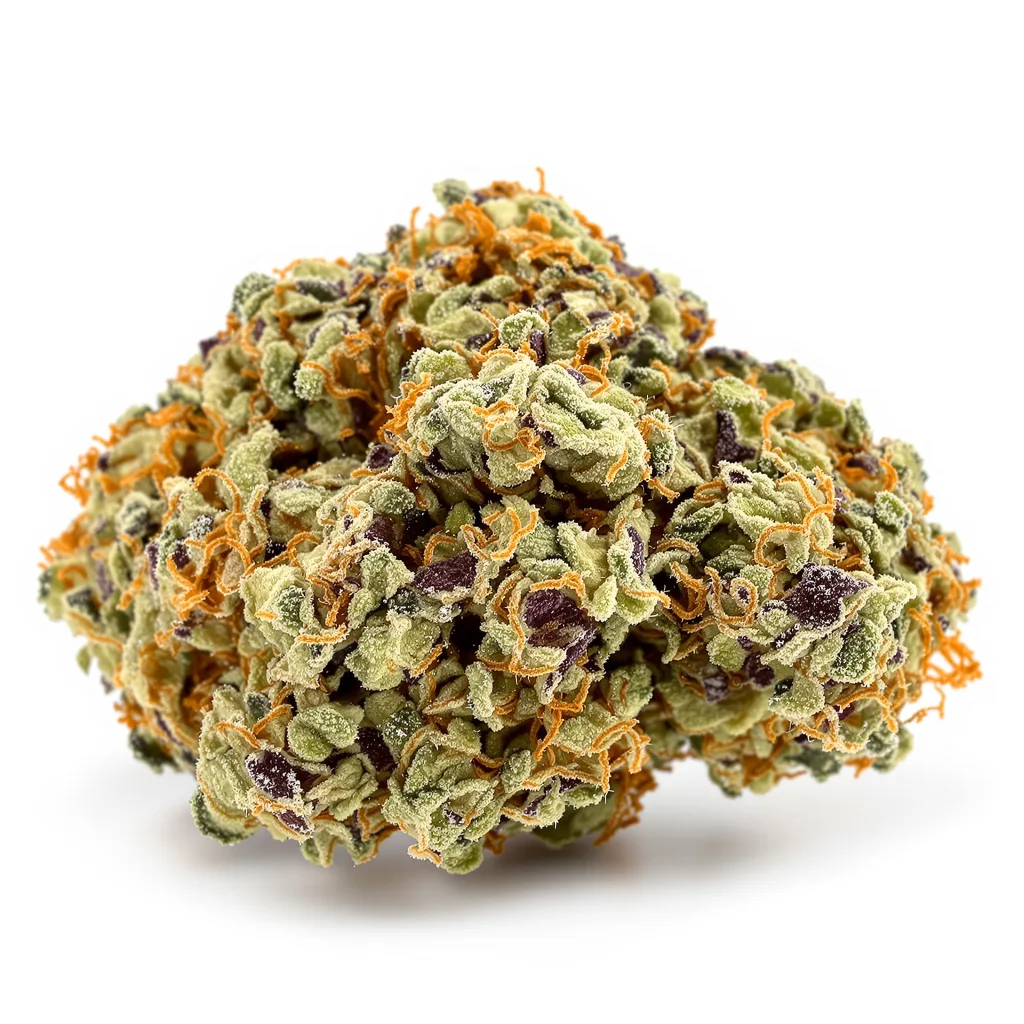 Jack Herer 45% Indica / 55% Sativa — Blüte mit sichtbaren Trichomen
