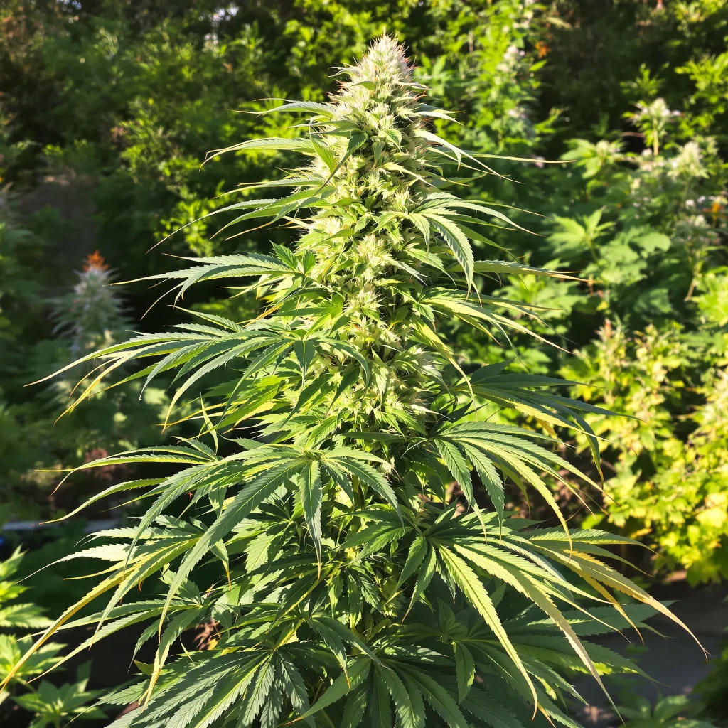 Jack Skellington 25% Indica / 75% Sativa — Blüte mit sichtbaren Trichomen